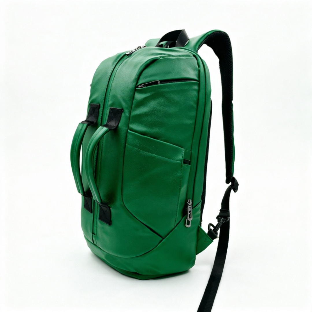 Multi Functional Convertible Apple Leather Sports Backpack for Gym And Travel