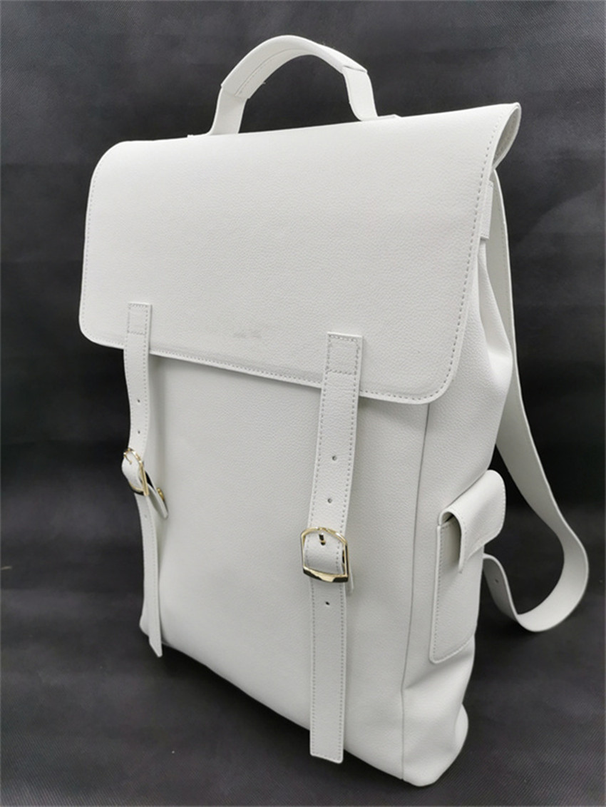 Bio-Based Pineapple Leather Laptop Backpack for Work Travel, Fits 15 Inches Laptop