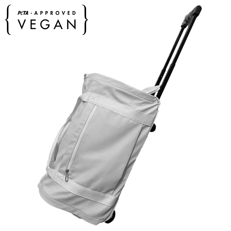 MZPT07801Pineapple Leather Convertible Garment Bag with Trolley And Wheels