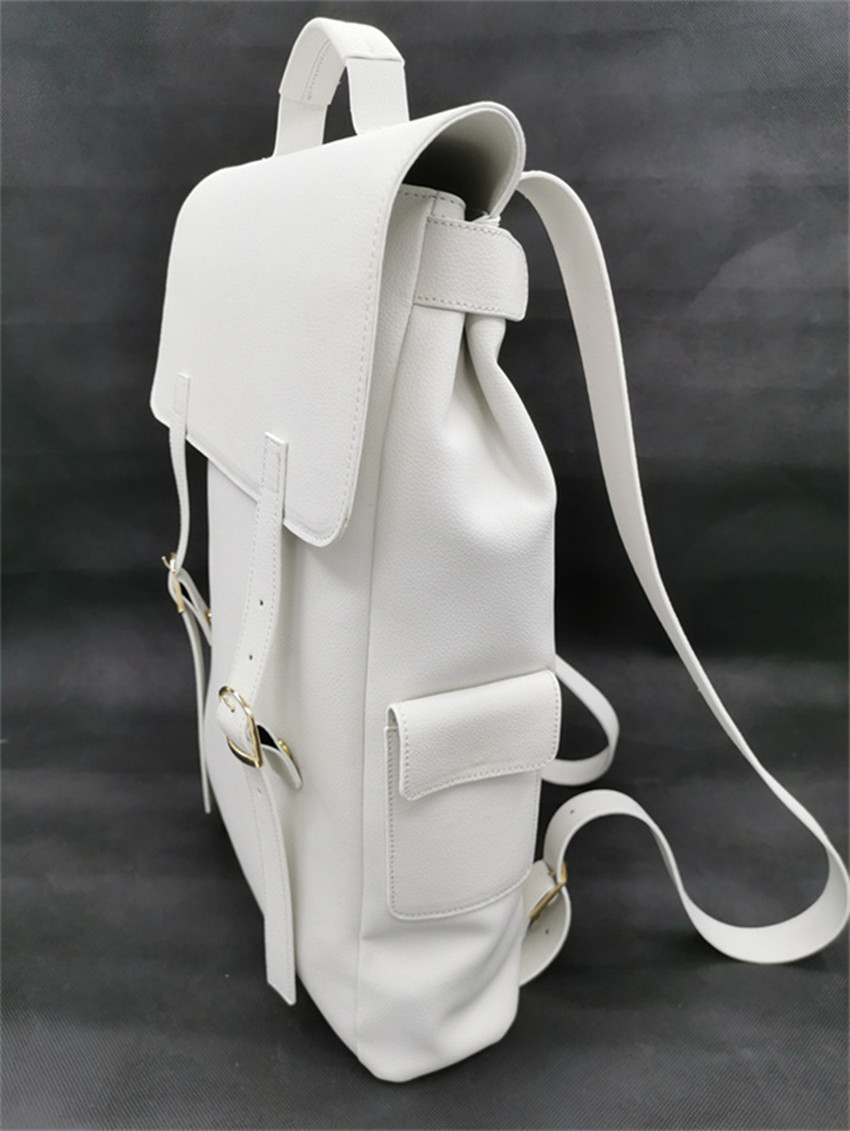 Bio-Based Pineapple Leather Laptop Backpack for Work Travel, Fits 15 Inches Laptop