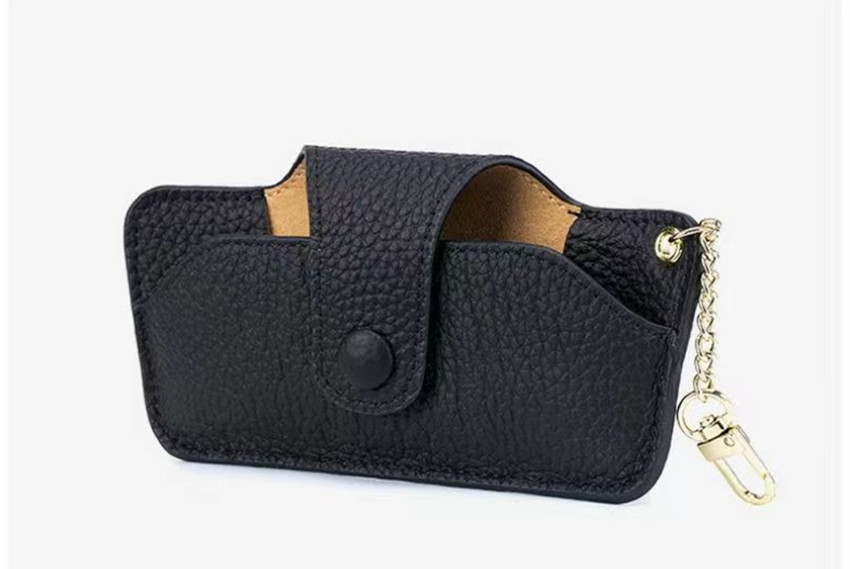 Vegan Fashion Spectacle Case Glasses Pouch Made of Bio-Based Pineapple Leather