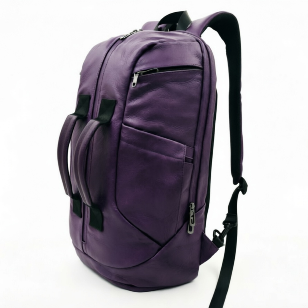 Multi Functional Convertible Apple Leather Sports Backpack for Gym And Travel