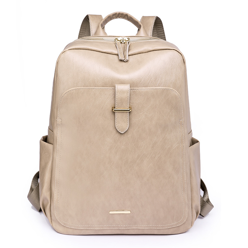 Apple peel leather backpacks
