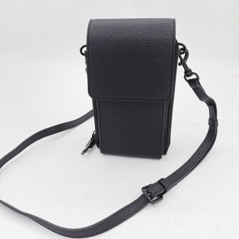 Pineapple leather crossy zipper wallet