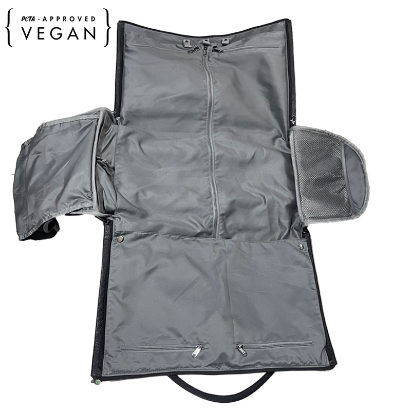 MZPT07801Pineapple Leather Convertible Garment Bag with Trolley And Wheels