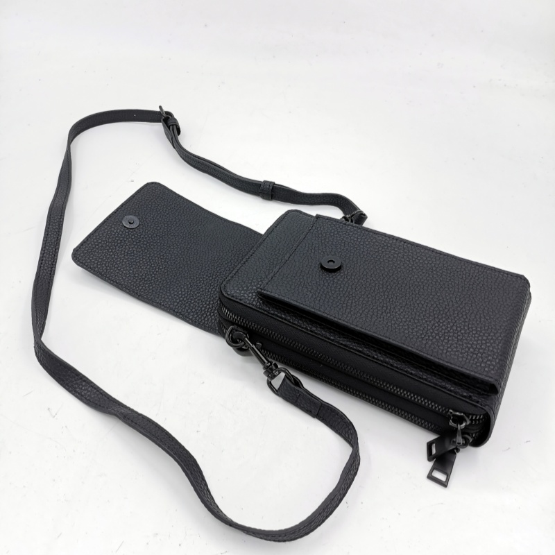 Vegan Fashion Recycled Pineapple Leaf Crossbody Wallet with Cards Holer and Slots